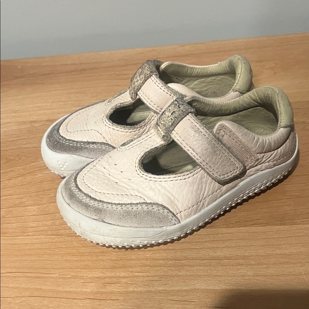 Kids Beige and Gray Shoes